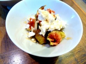 Fresh Fig, Sheep Ricotta, Honey and Almonds