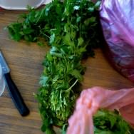 Parsley for chopping