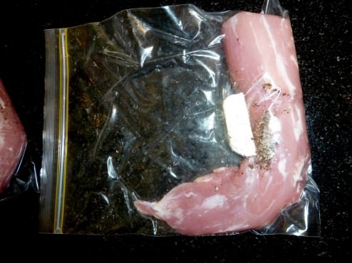 With some butter, salt and pepper