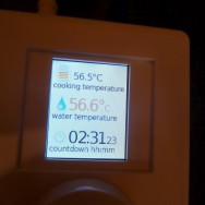 Monitoring water temperature to a constant 56.5 C