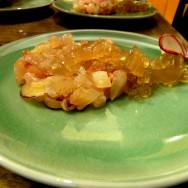 Adding shredded radish jello