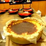 Tarte Flan out of the oven