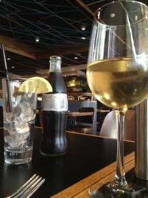 As a part of the lunch menu, wine and desserts are 25% off, so we found something to celebrate.