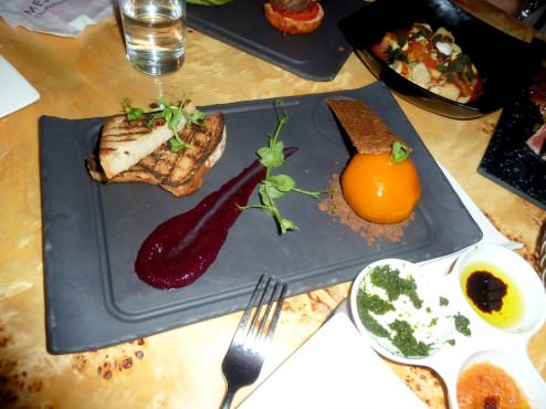 Chicken liver Pâté ball covered in mandarin jelly