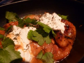 tender and swimming in a rich creamy sauce which was wonderful but we had nothing to soak it in